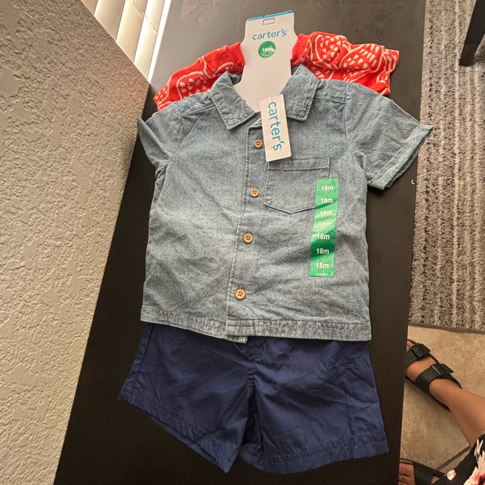 Carter Boys Outfit Set Size 18 months